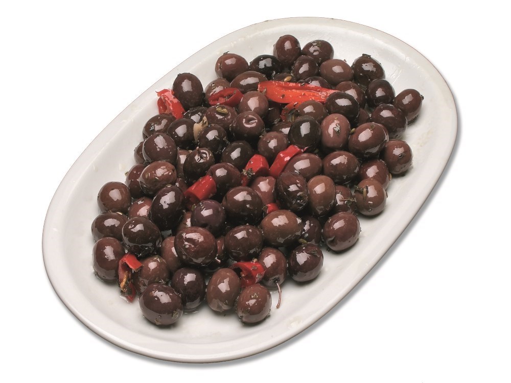 olive nere condite piccanti