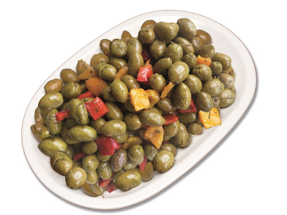 olive verdi siciliane shiacciate condite dolci